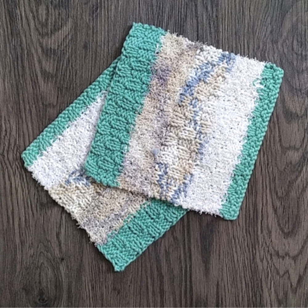 Hand Knit Cloth Set - Picture 2 of 6